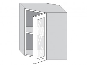 1.60.3у Шкаф настенный (h=720) угловой на 600мм со стекл. дверцей в Верхней Туре - verhnyaya-tura.magazinmebel.ru | фото
