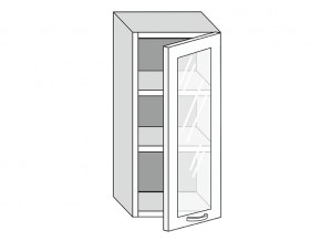 19.40.3 Шкаф настенный (h=913) на 400мм с 1-ой стекл. дверцей в Верхней Туре - verhnyaya-tura.magazinmebel.ru | фото