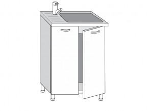 2.60.2мн Шкаф-стол на 600мм под накладную мойку с 2-мя дверцами в Верхней Туре - verhnyaya-tura.magazinmebel.ru | фото