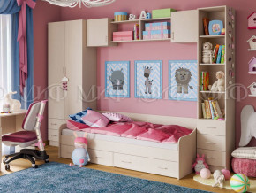 Детская комната Вега 1 Дуб беленый в Верхней Туре - verhnyaya-tura.magazinmebel.ru | фото - изображение 1