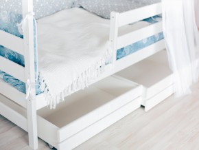 Детская кровать Домик Эко с ящиками белый в Верхней Туре - verhnyaya-tura.magazinmebel.ru | фото - изображение 3