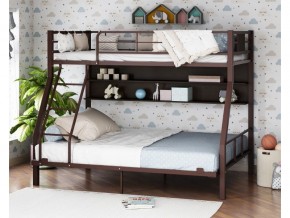 Двухъярусная кровать Гранада-1П 140 коричневый в Верхней Туре - verhnyaya-tura.magazinmebel.ru | фото - изображение 1
