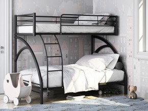 Двухъярусная кровать Виньола 2 Черная в Верхней Туре - verhnyaya-tura.magazinmebel.ru | фото - изображение 1