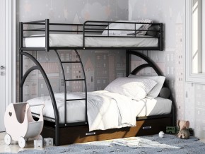 Двухъярусная кровать Виньола-2 Я черный в Верхней Туре - verhnyaya-tura.magazinmebel.ru | фото - изображение 1
