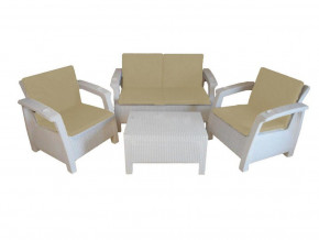 Комплект уличной мебели Yalta Premium Terrace Set белый в Верхней Туре - verhnyaya-tura.magazinmebel.ru | фото