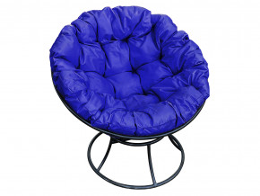 Кресло Папасан без ротанга синяя подушка в Верхней Туре - verhnyaya-tura.magazinmebel.ru | фото - изображение 1