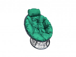 Кресло Папасан мини с ротангом зелёная подушка в Верхней Туре - verhnyaya-tura.magazinmebel.ru | фото - изображение 1