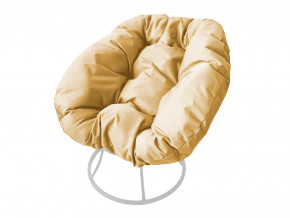 Кресло Пончик без ротанга бежевая подушка в Верхней Туре - verhnyaya-tura.magazinmebel.ru | фото