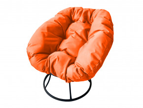 Кресло Пончик без ротанга оранжевая подушка в Верхней Туре - verhnyaya-tura.magazinmebel.ru | фото