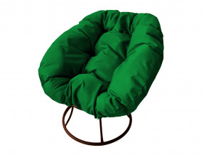 Кресло Пончик без ротанга зелёная подушка в Верхней Туре - verhnyaya-tura.magazinmebel.ru | фото