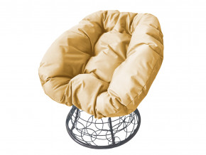 Кресло Пончик с ротангом бежевая подушка в Верхней Туре - verhnyaya-tura.magazinmebel.ru | фото - изображение 1