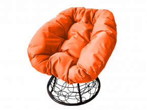 Кресло Пончик с ротангом оранжевая подушка в Верхней Туре - verhnyaya-tura.magazinmebel.ru | фото - изображение 1