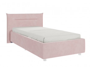 Кровать Альба 900 велюр нежно-розовый в Верхней Туре - verhnyaya-tura.magazinmebel.ru | фото - изображение 1