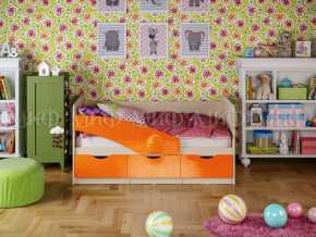 Кровать Бабочки 1800 Оранжевый металлик в Верхней Туре - verhnyaya-tura.magazinmebel.ru | фото