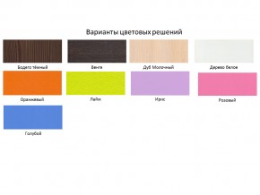 Кровать чердак Малыш 70х160 Дуб молочный-Ирис в Верхней Туре - verhnyaya-tura.magazinmebel.ru | фото - изображение 2