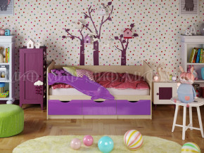 Кровать Дельфин-1 1800 Фиолетовый металлик в Верхней Туре - verhnyaya-tura.magazinmebel.ru | фото