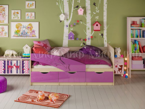 Кровать Дельфин 1600 Фиолетовый металлик в Верхней Туре - verhnyaya-tura.magazinmebel.ru | фото