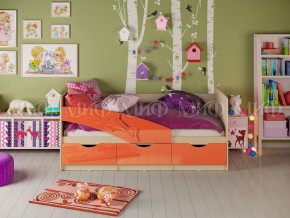 Кровать Дельфин 1600 Оранжевый металлик в Верхней Туре - verhnyaya-tura.magazinmebel.ru | фото - изображение 1