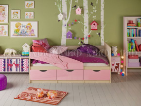 Кровать Дельфин 1600 Розовый металлик в Верхней Туре - verhnyaya-tura.magazinmebel.ru | фото