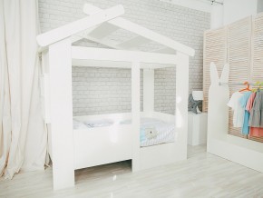 Кровать детская Теремок без ящика белая в Верхней Туре - verhnyaya-tura.magazinmebel.ru | фото - изображение 1