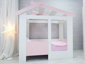 Кровать детская Теремок без ящика розовая в Верхней Туре - verhnyaya-tura.magazinmebel.ru | фото