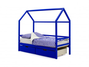 Кровать-домик Svogen с ящиками синий в Верхней Туре - verhnyaya-tura.magazinmebel.ru | фото - изображение 1