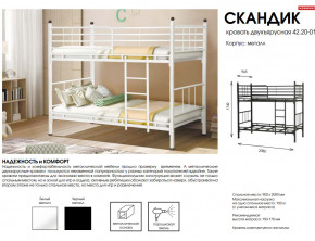 Кровать двухъярусная Скандик 42.20-01 в Верхней Туре - verhnyaya-tura.magazinmebel.ru | фото - изображение 2