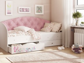 Кровать Эльза Белый-розовый в Верхней Туре - verhnyaya-tura.magazinmebel.ru | фото