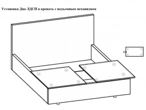 Кровать Феодосия норма 140 с механизмом подъема и дном ЛДСП в Верхней Туре - verhnyaya-tura.magazinmebel.ru | фото - изображение 5