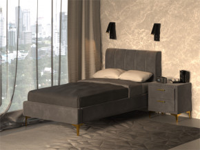 Кровать Рошаль 900 серый в Верхней Туре - verhnyaya-tura.magazinmebel.ru | фото - изображение 2