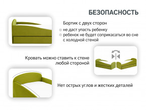Кровать с ящиком Letmo оливковый (велюр) в Верхней Туре - verhnyaya-tura.magazinmebel.ru | фото - изображение 13