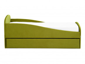 Кровать с ящиком Letmo оливковый (велюр) в Верхней Туре - verhnyaya-tura.magazinmebel.ru | фото - изображение 6