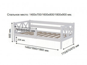 Кровать софа Аист-3 Классика белый 1400х700 мм в Верхней Туре - verhnyaya-tura.magazinmebel.ru | фото - изображение 2