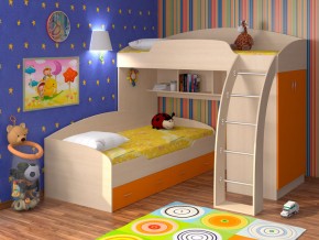 Кровать Соня 1+2 Оранжевый в Верхней Туре - verhnyaya-tura.magazinmebel.ru | фото - изображение 1