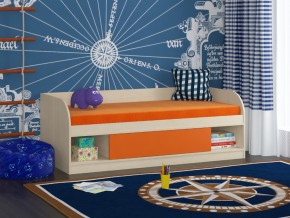 Кровать Соня 4 дуб молочный-оранжевый в Верхней Туре - verhnyaya-tura.magazinmebel.ru | фото