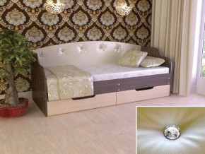Кровать Юниор Тип 2 Венге/дуб молочный 800х1600 в Верхней Туре - verhnyaya-tura.magazinmebel.ru | фото