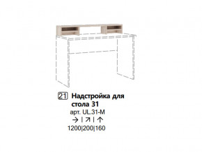 Надстройка для стола 31 (Полка) в Верхней Туре - verhnyaya-tura.magazinmebel.ru | фото