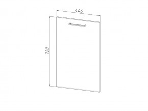 П 45 Комплект для посудомоечной машины 450 мм (цоколь + фасад) ЛДСП в Верхней Туре - verhnyaya-tura.magazinmebel.ru | фото