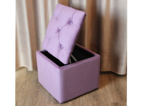 Пуф с каретной стяжкой и ящиком для хранения фиолетовый в Верхней Туре - verhnyaya-tura.magazinmebel.ru | фото - изображение 4