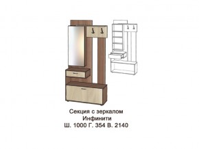 Секция с зеркалом в Верхней Туре - verhnyaya-tura.magazinmebel.ru | фото