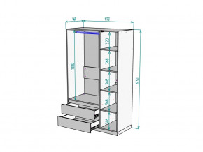 Шкаф Malta light H298 Белый в Верхней Туре - verhnyaya-tura.magazinmebel.ru | фото - изображение 2